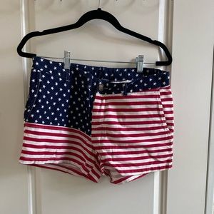 Chubbies women's American flag shorts